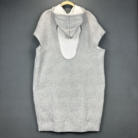 Yitty Major Label Backless Hoodie Dress Womens Large Heather Gray Fabletics - Picture 4 of 11